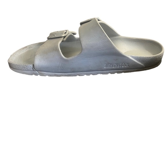 Birkenstock Grey Foam Arizona Ava Double Strap Sandals Size 40 9.5 - Picture 4 of 6
